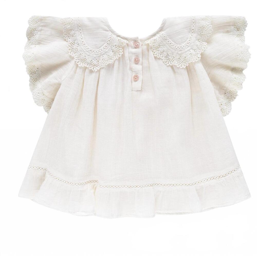 NEW LOUISE MISHA girl's parvat dress in off-white